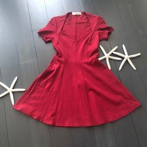 Free People Beach Maroon Dress